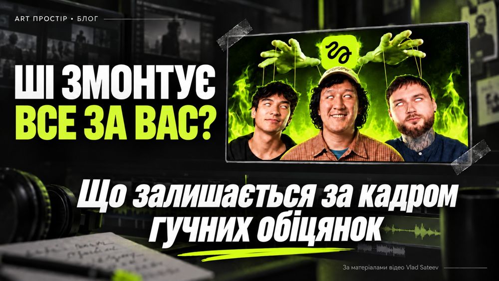 ШІ змонтує все за вас? Що залишається за кадром гучних обіцянок